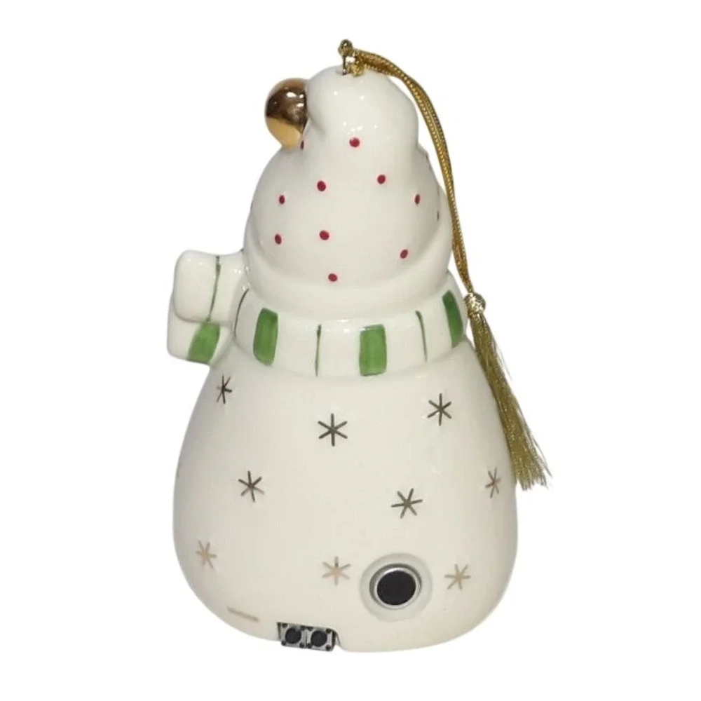Lenox Seasons Greetings Recordable Snowman Ornament